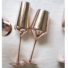 Load image into Gallery viewer, Rose Gold Red Wine Glass