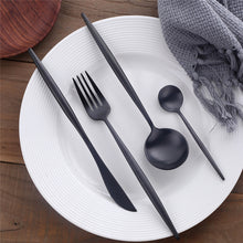 Load image into Gallery viewer, Gold Flatware Set 48-Piece