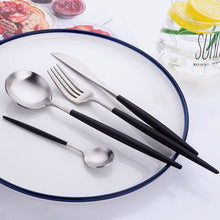 Load image into Gallery viewer, Gold Flatware Set 48-Piece