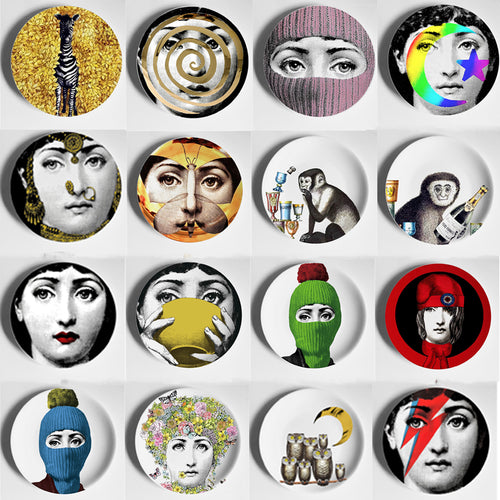 Colorful Vintage Plates
