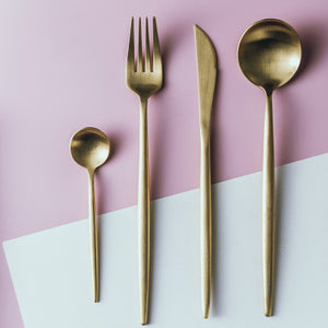 Dinnerware Set Gold