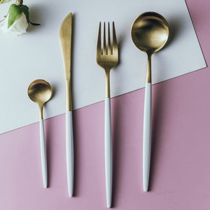 Dinnerware Set Gold