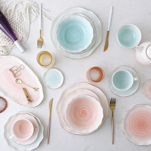 Pink Blue Gold