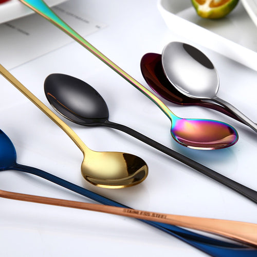 colorful long spoon